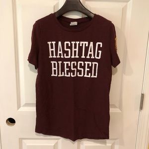 VS Pink Hashtag Blessed Graphic Tee